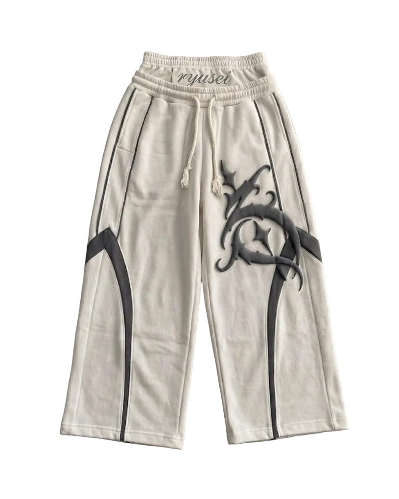 Ryusei Double-Waist Off-White Sweatpants